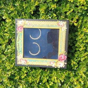 Michal Negrin rainbow crystal hoops 🌈